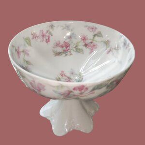 Vintage Porcelain Floral Trinket Dish - Made in France, Decorative Collectible